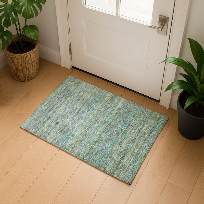 Tapis de qualité supérieure lavable à la machine Mayfield AMF2148, Rectangle 1 pi 8 po x 2 pi 6 po, Étain