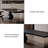 47.24"Modern minimalist black solid wood rectangular dining table-1827073504