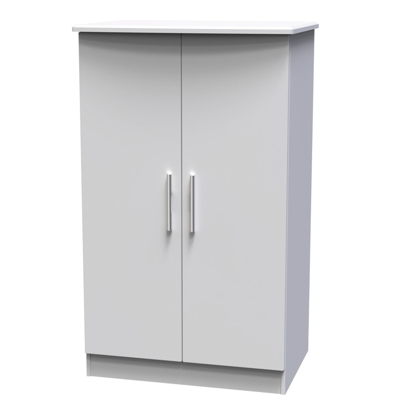 Birriel Manufactured Wood Wardrobe, Grey Matt