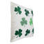 Coussin décoratif Shamrock St. Patrick's Day - 17 po x 17 po - blanc et vert
