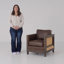 28" Wide Top Grain Leather Club Chair