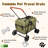Pet Stroller Foldable Travel Crate With Detachable Carrier For Small And Medium Dog And Cat