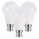 60W Equivalent A60 BA22d/Bayonet Cap 3500K LED Bulb