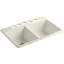 Brookfield 33" L x 22" W x 9-5/8" Under-Mount Double-Equal Kitchen Sink-10935844