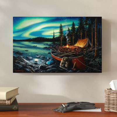« camp souvenirs », reproduction de peinture à l’huile sur toile tendue