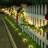 Black Solar Powered Metal Pathway Light