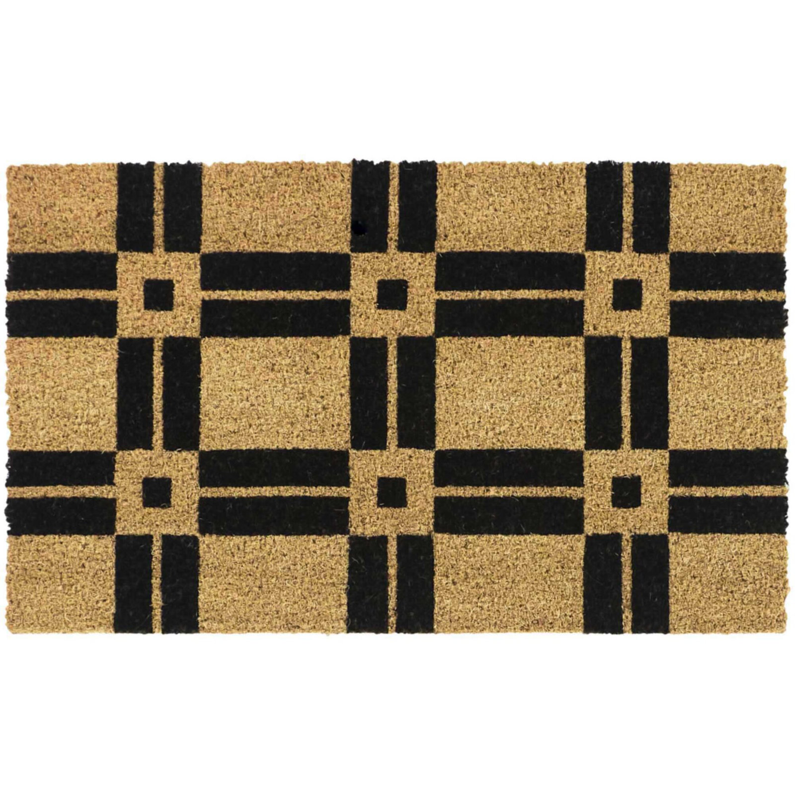 Classic Geo Black Transitional Doormat