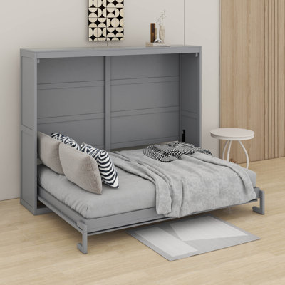 Grand lit escamotable mural