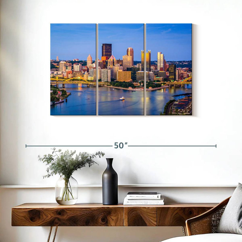 Sireci Pittsburgh Sireci View, 24" H x 38" W