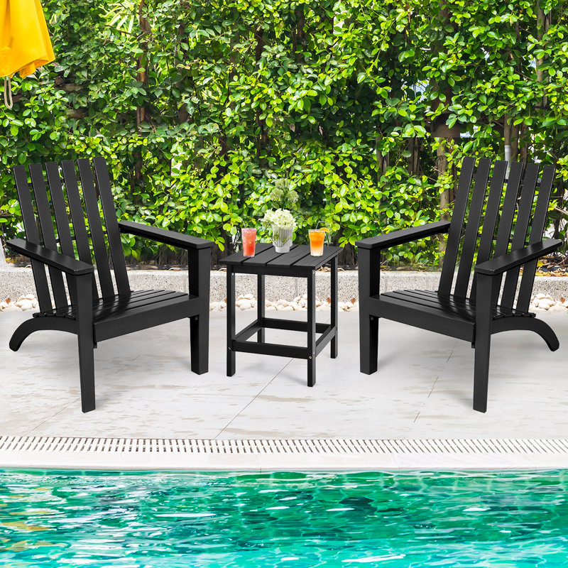 Ensemble de tables d'appoint 2 pièces, Noir