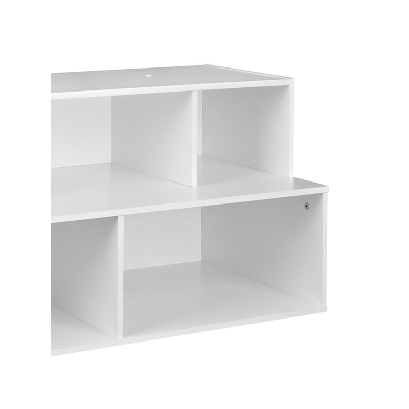 10 Pair Stackable Shoe Rack, White