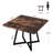 Square Dining Table, 31.5" Industrial Dinner Table-1364510771-1353486860
