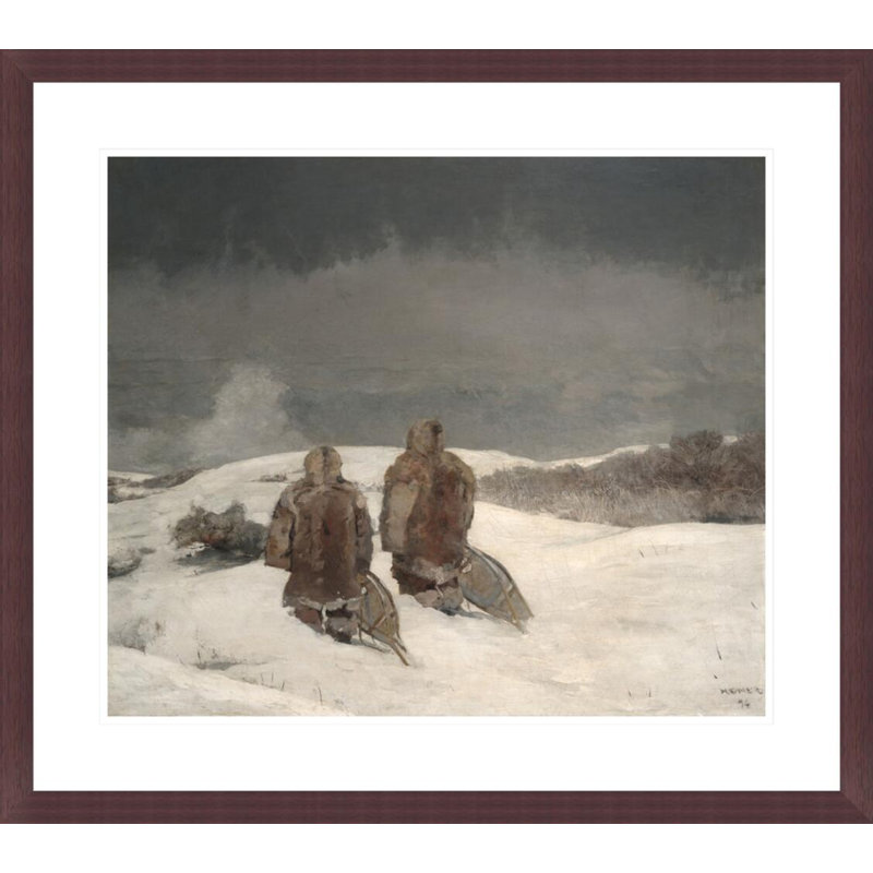 «Under Zero» par Winslow Homer - Impression giclée sur cadre, H 23,5 po x l 26,48 po