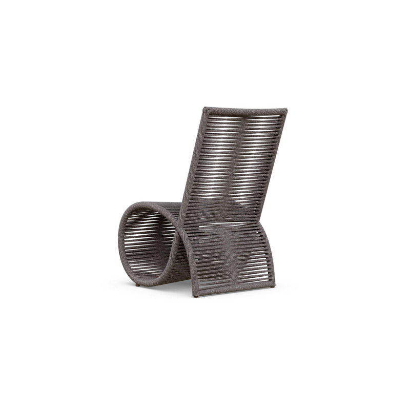 Wave Dining Chair, Matte Bronze/Morel
