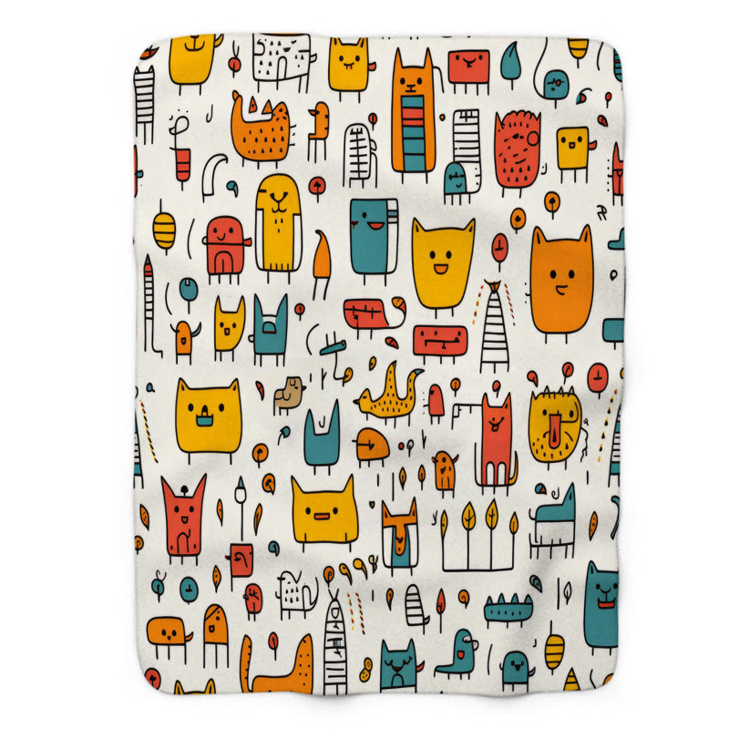 Comic Friends - 1 Piece Premium Blanket, Twin