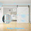Ensemble de quincaillerie standard pour porte de grange simple (porte non incluse)-44442769