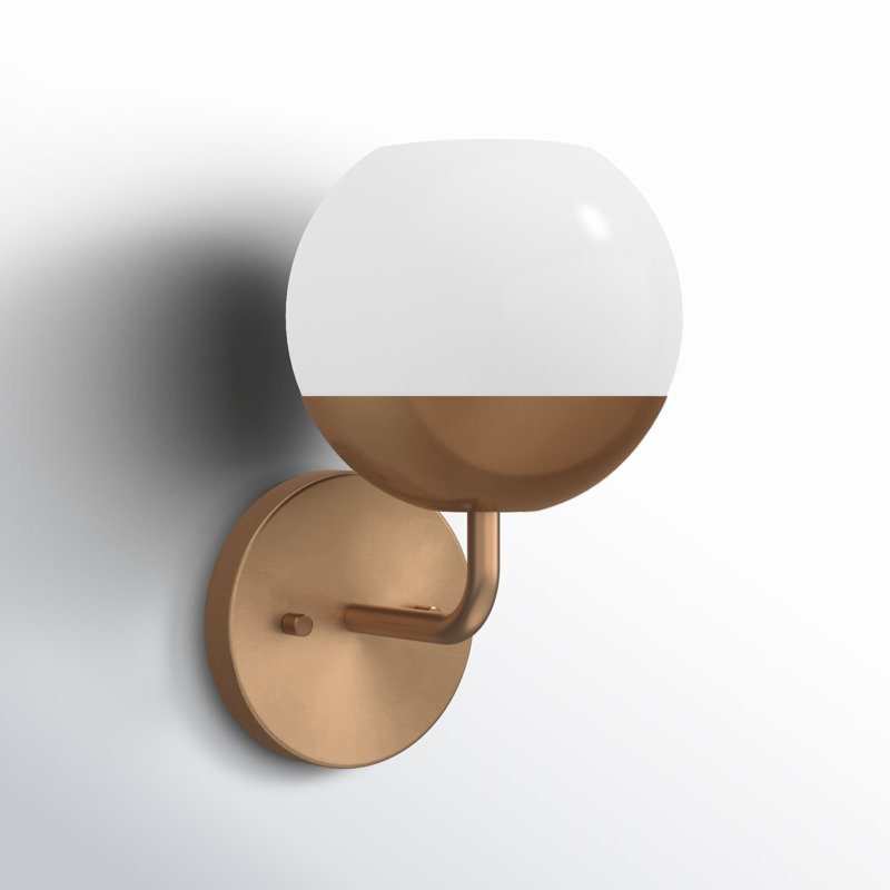 Alvin 1 - Light Armed Sconce, Satin Brass