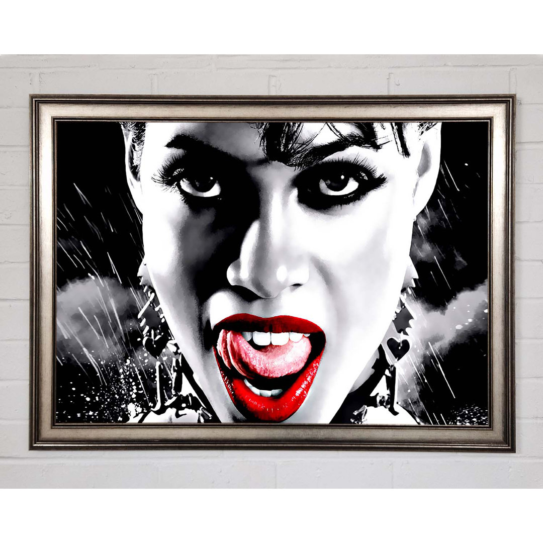 Sin City Lips - Einzelne Bilderrahmen Kunstdrucke