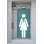 Adhésif décoratif pour salle de bain, autocollant pour porte de salle de bain pour bureau, enseigne pour porte de salle de bain, autocollants pour porte de salle de bain homme en vinyle, enseignes pour salle de bain WC 187LU