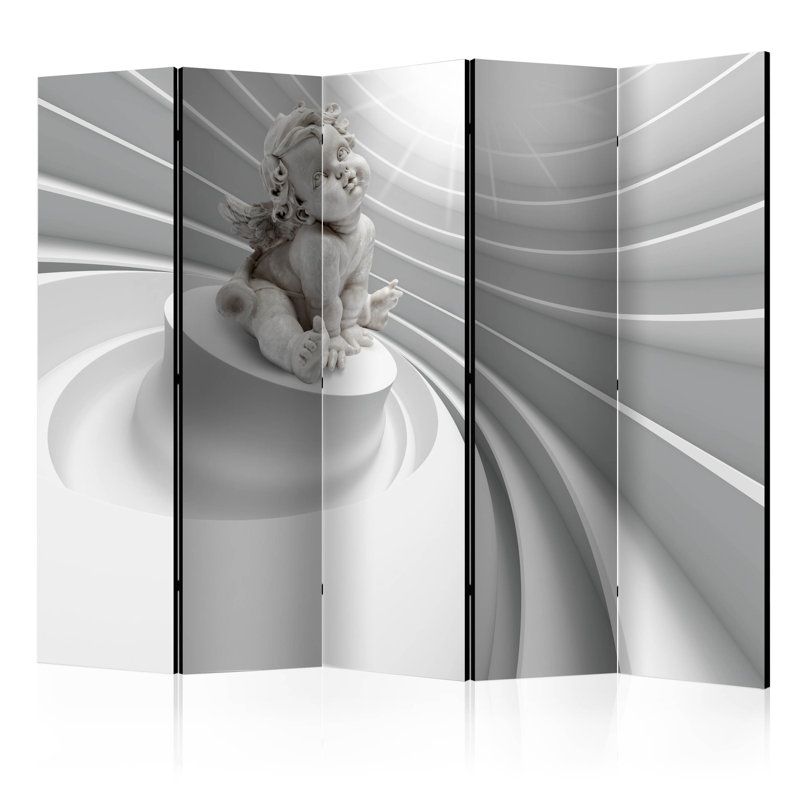 Mekhag 172cm H Solid Wood Folding Room Divider, 5