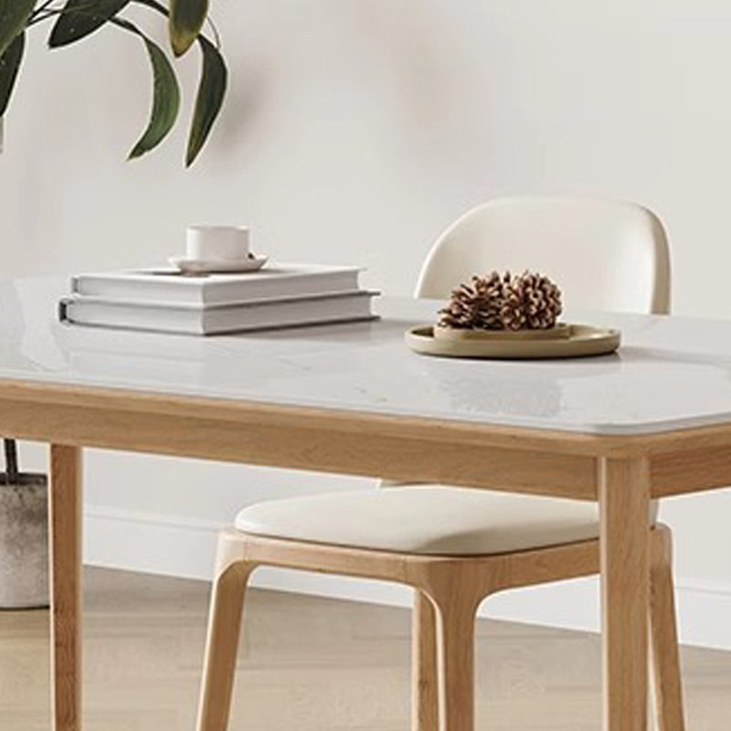 Modern simple home dining table and chair, 29.5"H x 55.1"L x 31.4"W