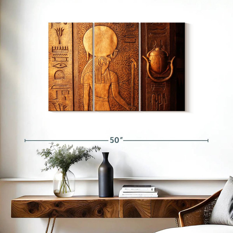 Leisha Decoding Hieroglyphs, 24" H x 38" W