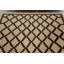 Tapis oriental à motif treillis naturel kilim 7 x 10
