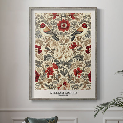 WM MORRIS Series XLV Framed Print - Solid Wood
