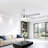 46" 5-blade Modern Ceiling Fan With Lights And Remote Control-1589859743