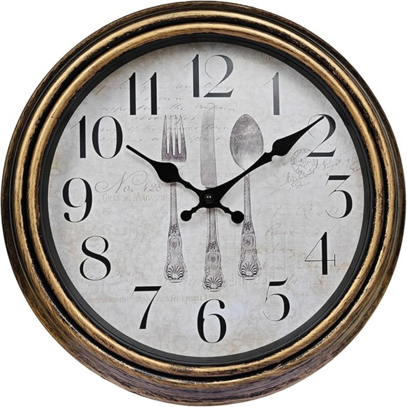 Horloge murale rétro WOOPHEN