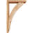 3 1/2"W x 18"D x 30"H Thorton Block Smooth Bracket w/ Offset Brace, Western Red Cedar-47797957-47797707