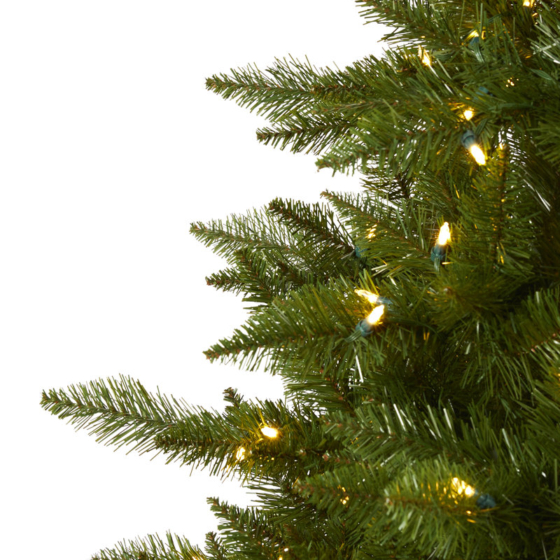 Lighted Artificial Spruce Christmas Tree, 9' H