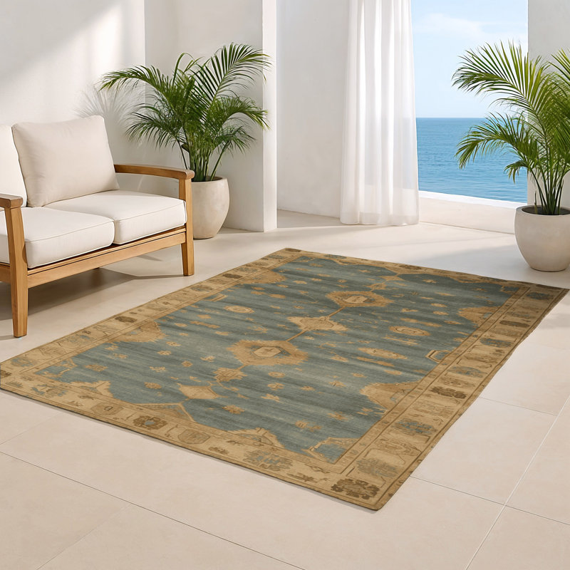 Overdyed Brown Indoor and Outdoor Area Rug, Rectangle 2' x 3'