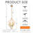 Modern Gold Pendant Light With 6 Warm Light