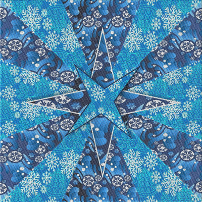 Tapis bleu / violet Riva