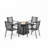 Argyri 4 - Person Patio Dining Set Square Table
