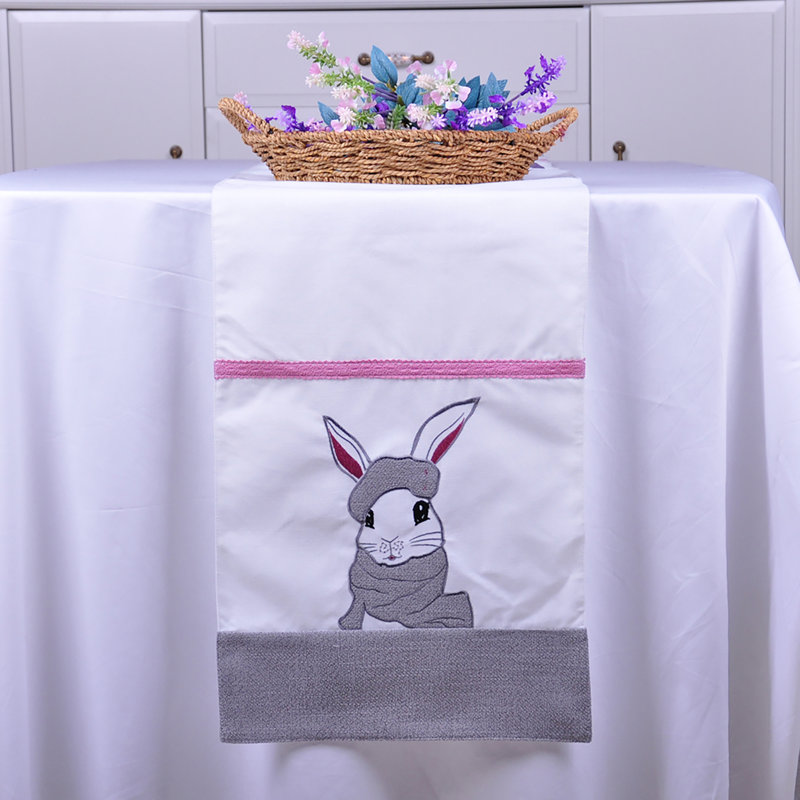 Pontius Happy Easter Bunny Table Runner