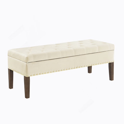 Tufted Bench With Storage
