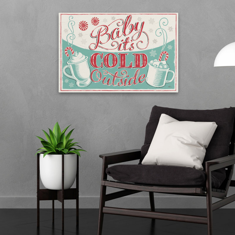 Merry Little Christmas I - Candy Canes Christmas Cold Cups Art, H 16 po x l 24 po