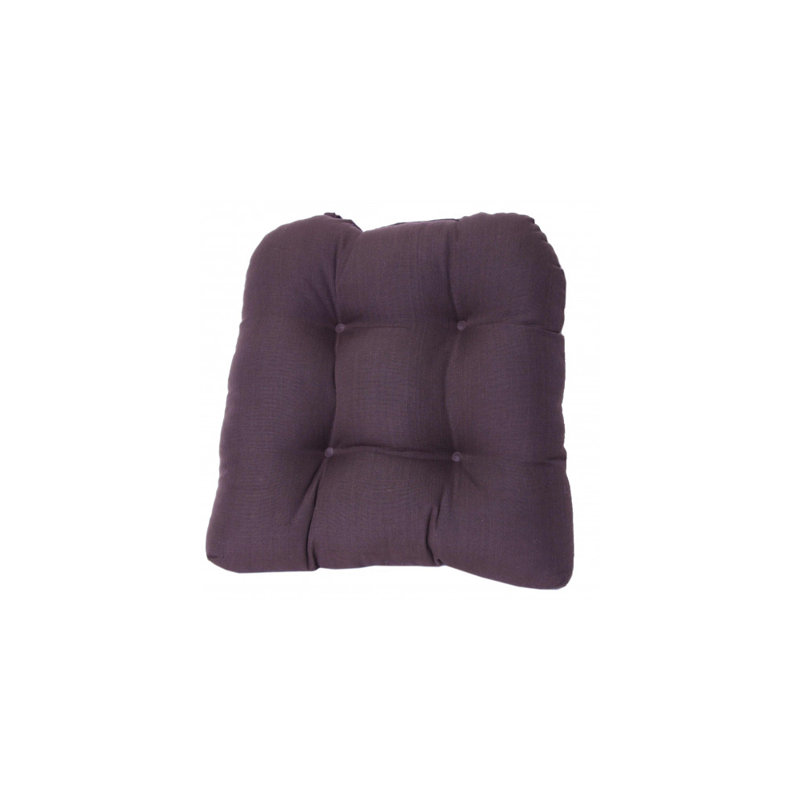 Outdoor 4'' Dining Chair Chair Pad, Chocolate