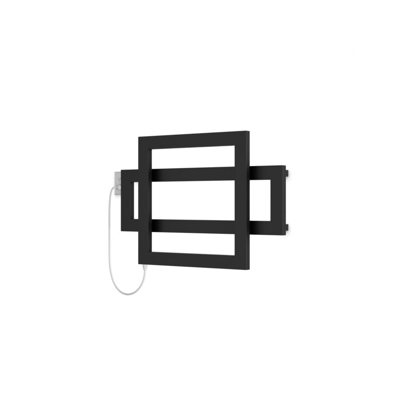 Cadiz Wall Mount Electric Towel Warmer, Black