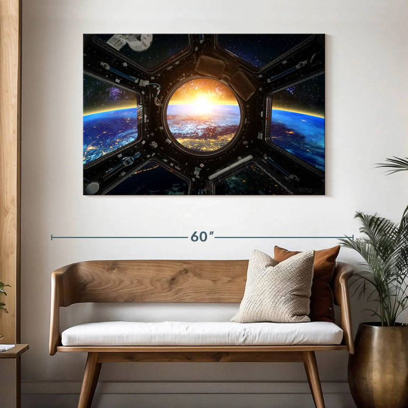 Oberle Space Station Earth View, 32" H x 48" W