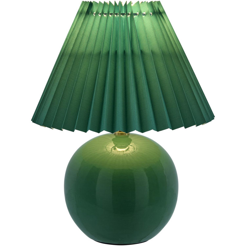 Lampe de table Trunetta, Vert foncé