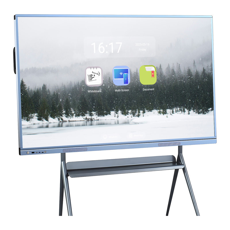 JYXCN 86 "Smart Board 4K, tableau blanc interactif double système d'exploitation, écran tactile intelligent pour les présentations en classe et en entreprise