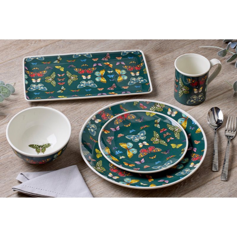 Green Botanic Garden Harmony 13" Rectangular Tray