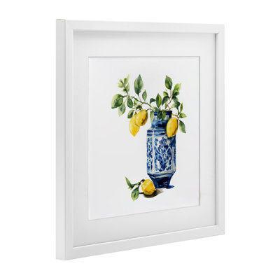 Ornate Lemon Treasures, reproduction encadrée sous verre, conception de Svetlana Aleynikova