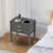Solid Wood Nightstand with Big Drawer，2 Power Outlets, 1 USB Port & 1 Type C Port-1393073956