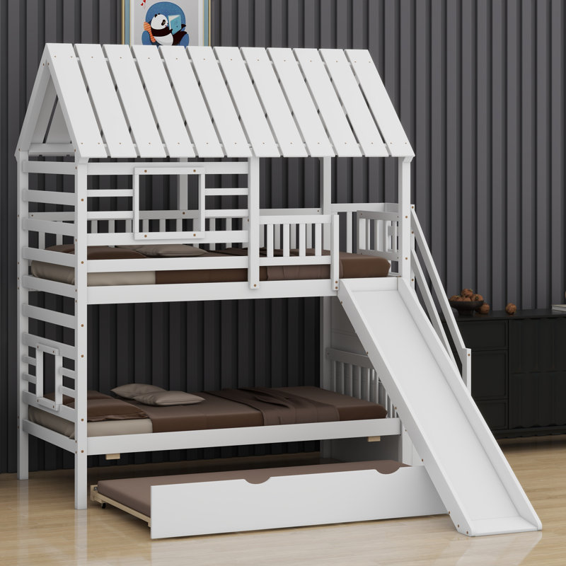 Lit superposé simple Lilith Kids, Blanc