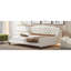 Lit de jour moderne de luxe à boutons beige avec cadre en contreplaqué massif, panneaux de lattes et pieds stables, multifonctionnel pour la chambre à coucher, le salon, le sommier sans bois, facile à assembler-729472715-729472719