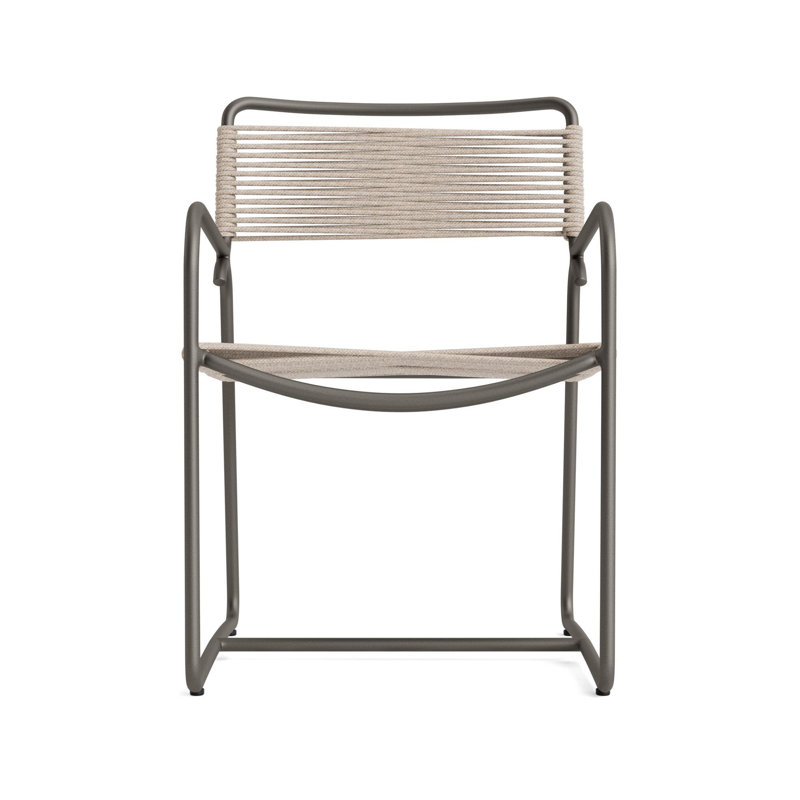 Walter Lamb Outdoor Armchair, Mica/Pebble